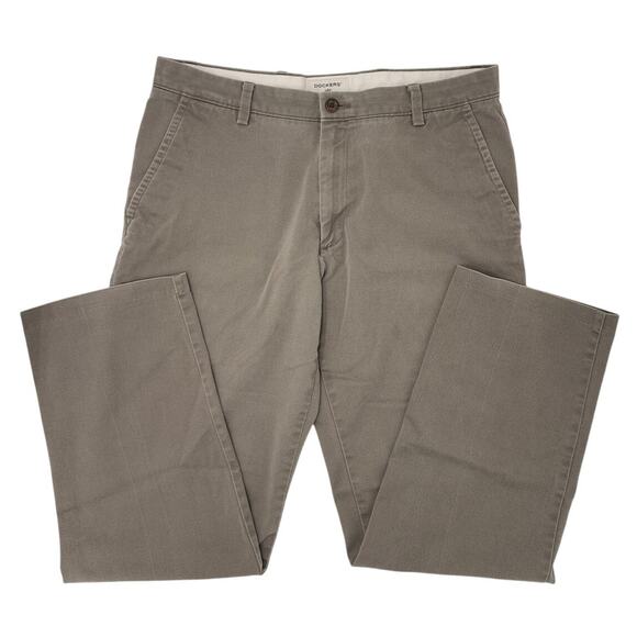 Dockers Men's Straight Fit Pants | Moss Gray | 34" X 30" Pre owned - Picture 2 of 7